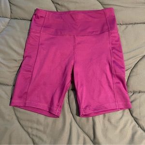 Purple biker shorts